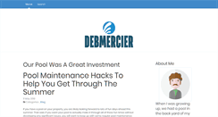 Desktop Screenshot of debmercier.com